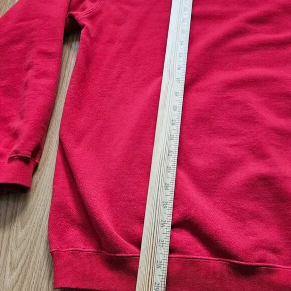 Vintage  Red Stussy graffiti logo "1980" pullover hoodie mens XL Made in USA - Picture 6 of 12